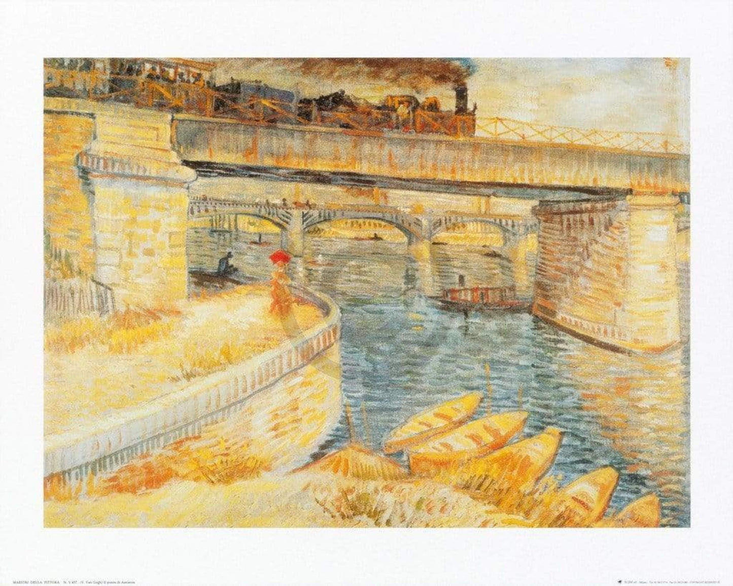 Affiche Art Vincent Van Gogh - Il ponte di Asnieres 50x40cm
