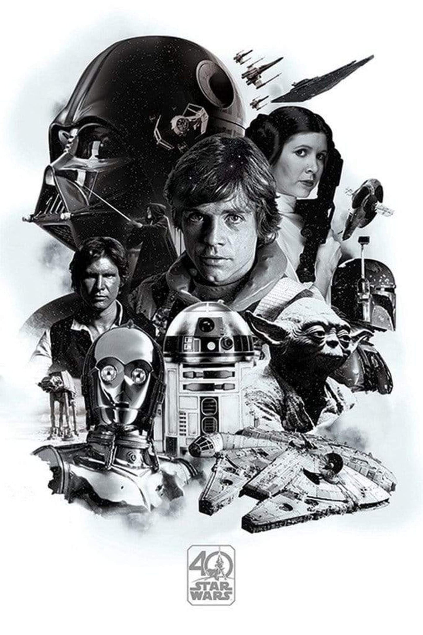 Poster Star Wars - 40th Anniversary Montage 61x91,5cm