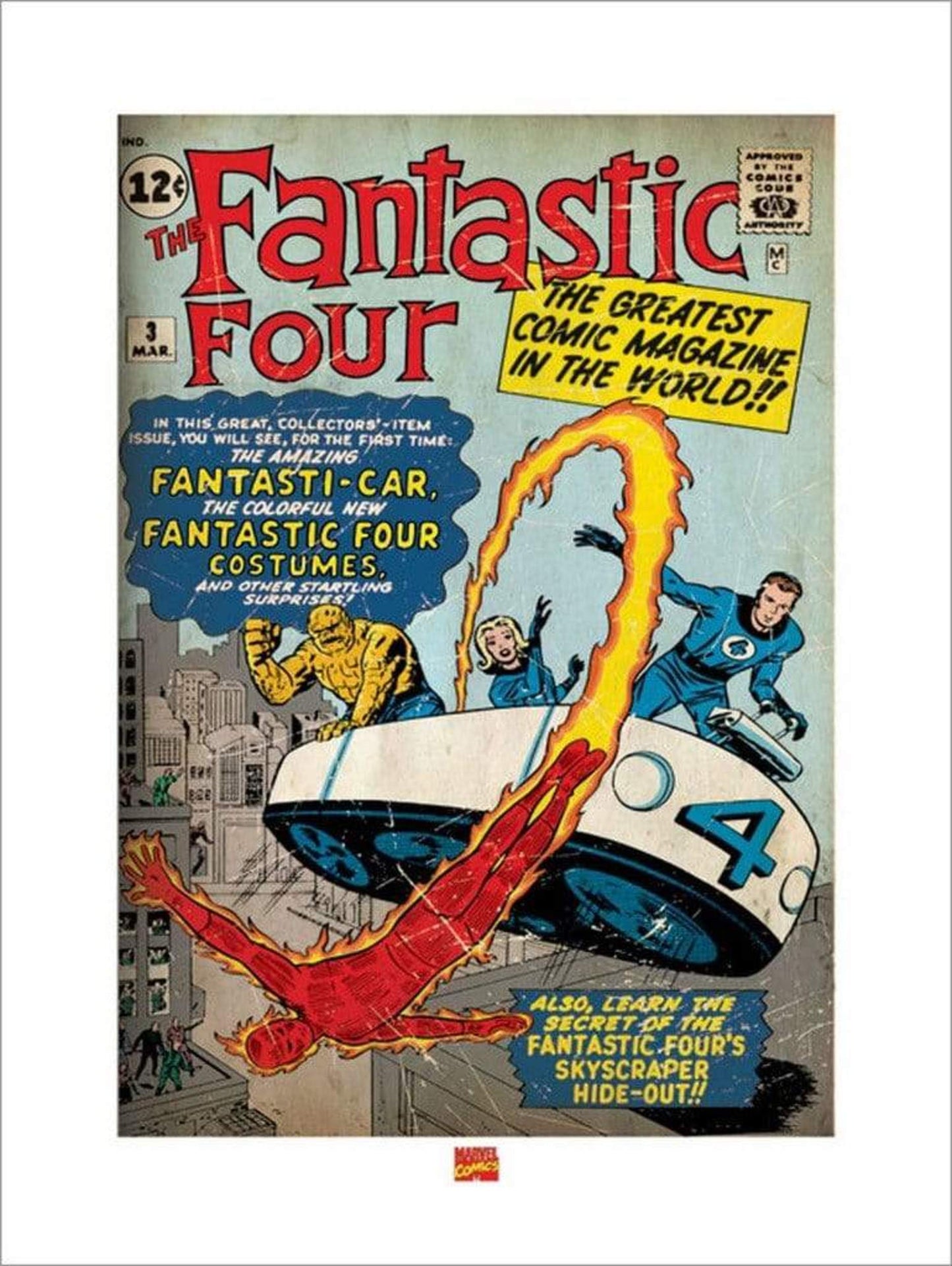 Affiche Art Fantastic Four Cover 60x80cm