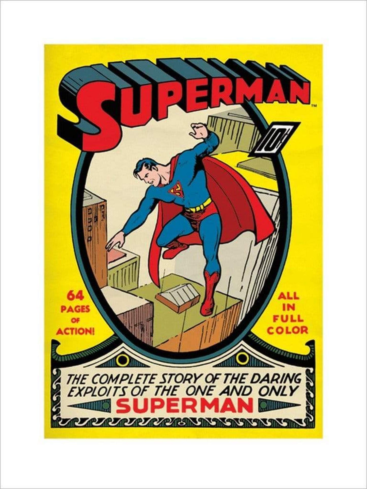 Affiche Art Superman No 1 60x80cm
