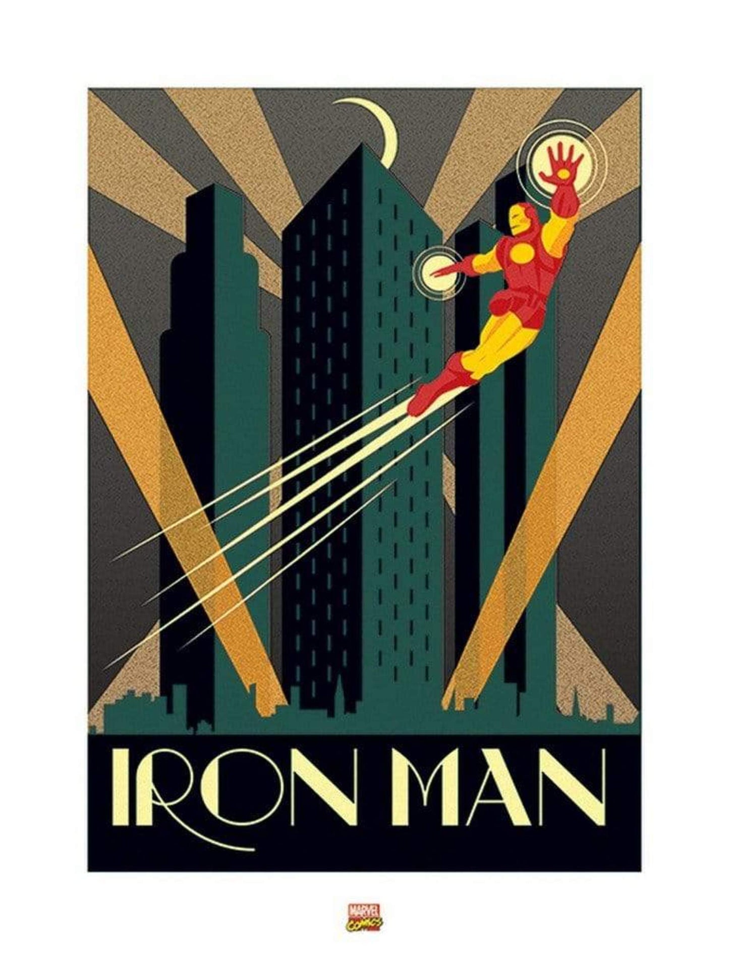 Affiche Art Marvel Deco Iron Man 60x80cm