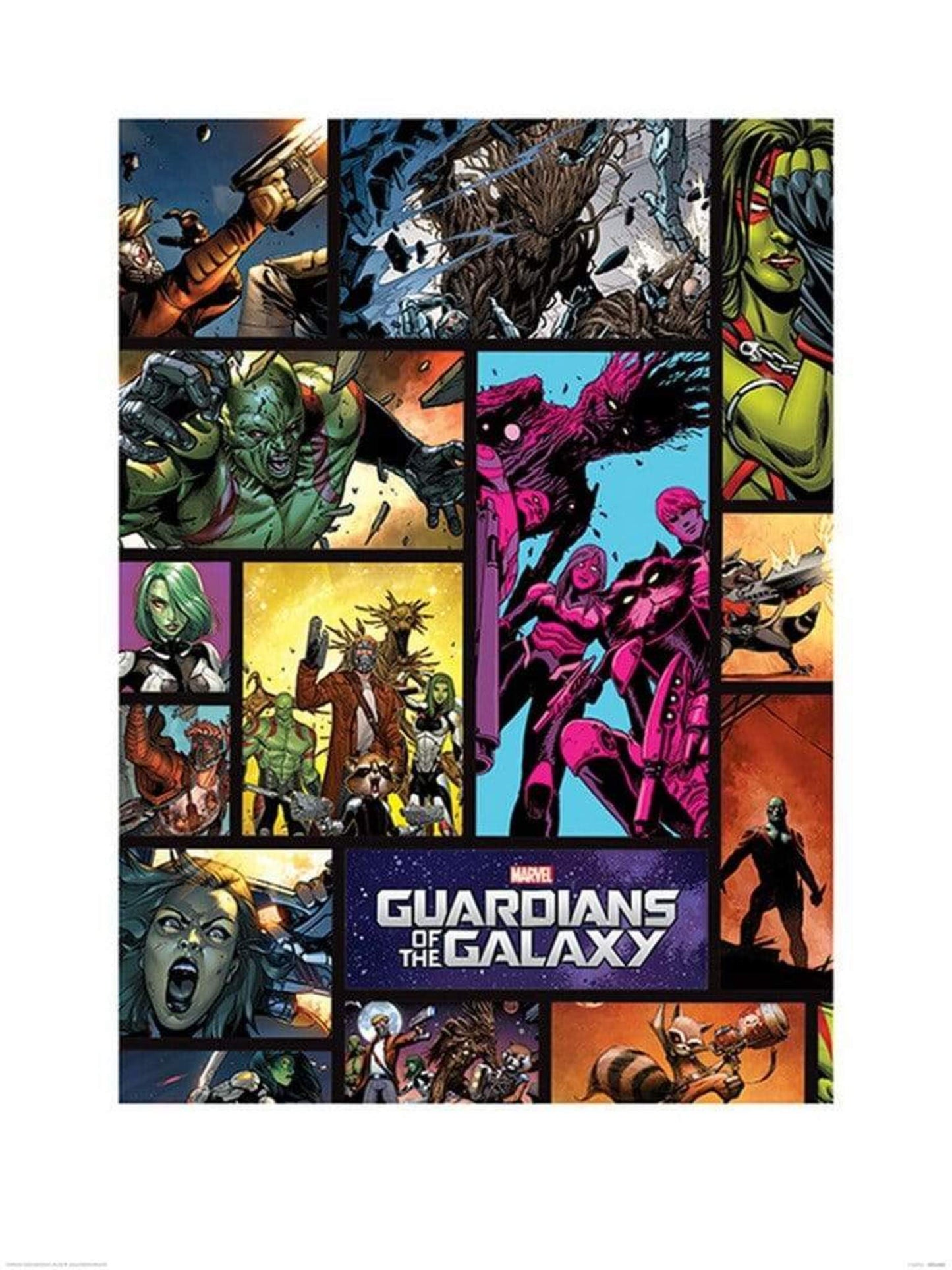 Affiche Art Guardians of the Galaxy - Comics 60x80cm