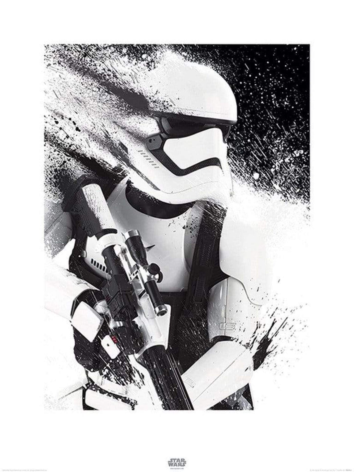 Affiche Art Star Wars Episode VII Stormtrooper Paint 60x80cm