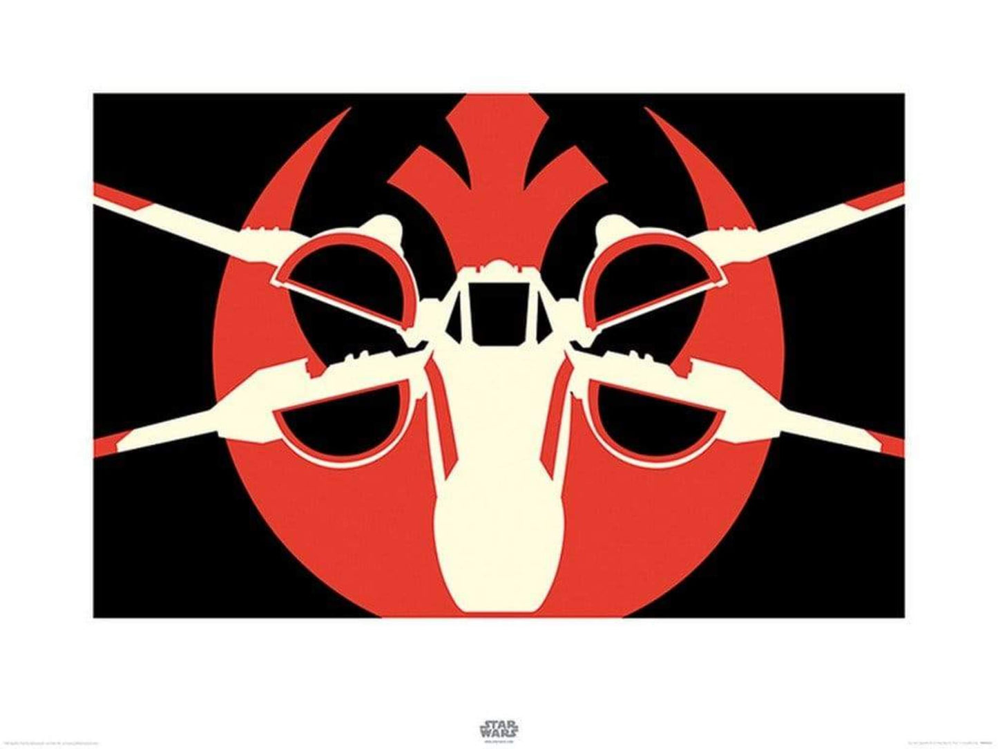 Affiche Art Star Wars - Episode VII XWing Pop Art 80x60cm