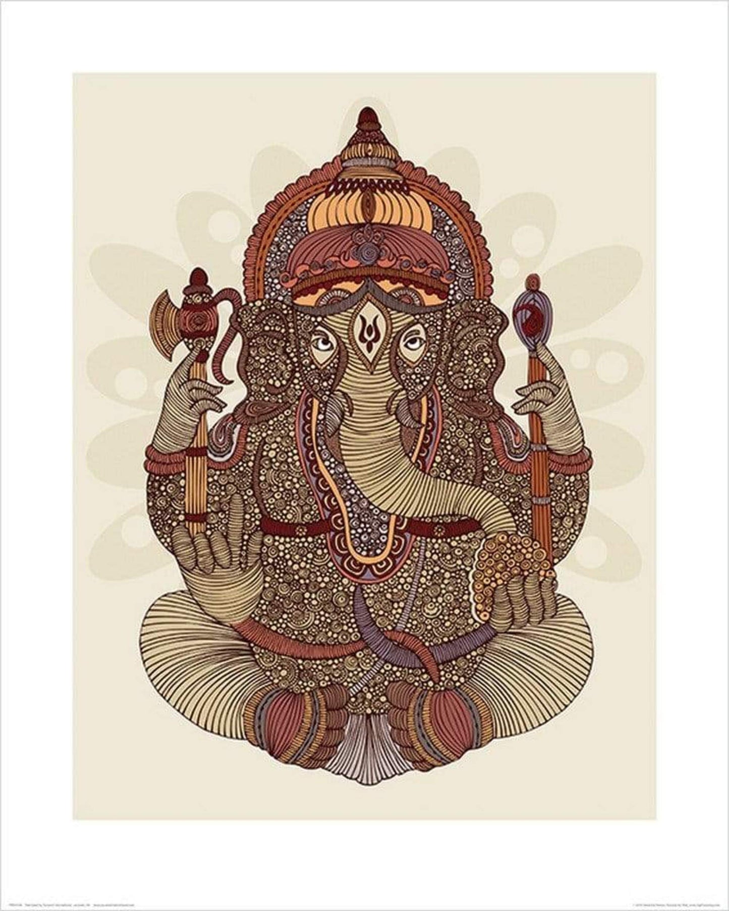 Affiche Art Valentina Ramos - Ganesha 40x50cm