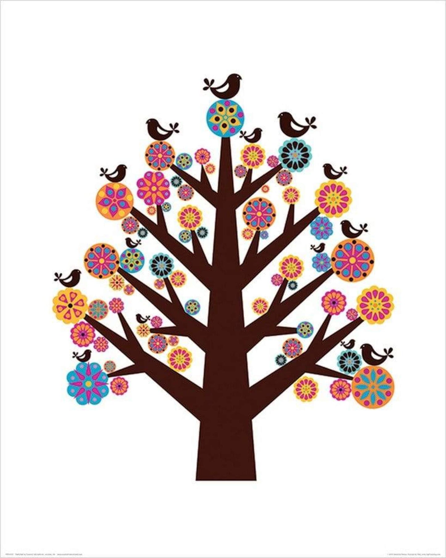 Affiche Art Valentina Ramos - Tree of Flowers 40x50cm