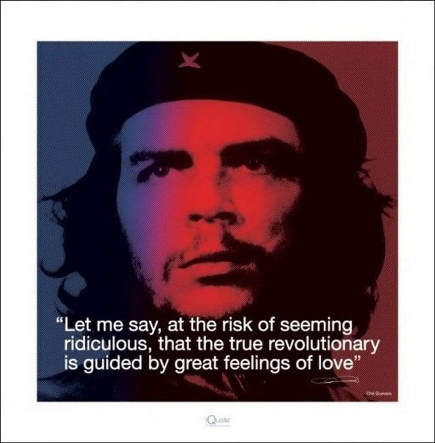 Affiche Art Che Guevara iQuote 40x40cm