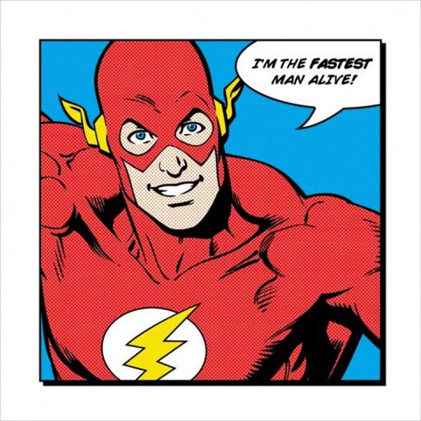 Affiche Art Flash Fastest Man Alive 40x40cm
