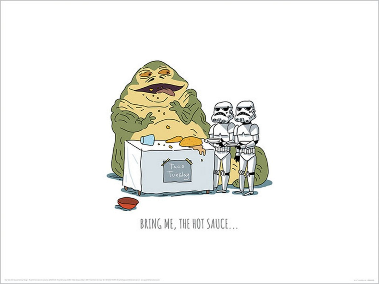 Affiche Art Star Wars Hot Sauce 40x30cm