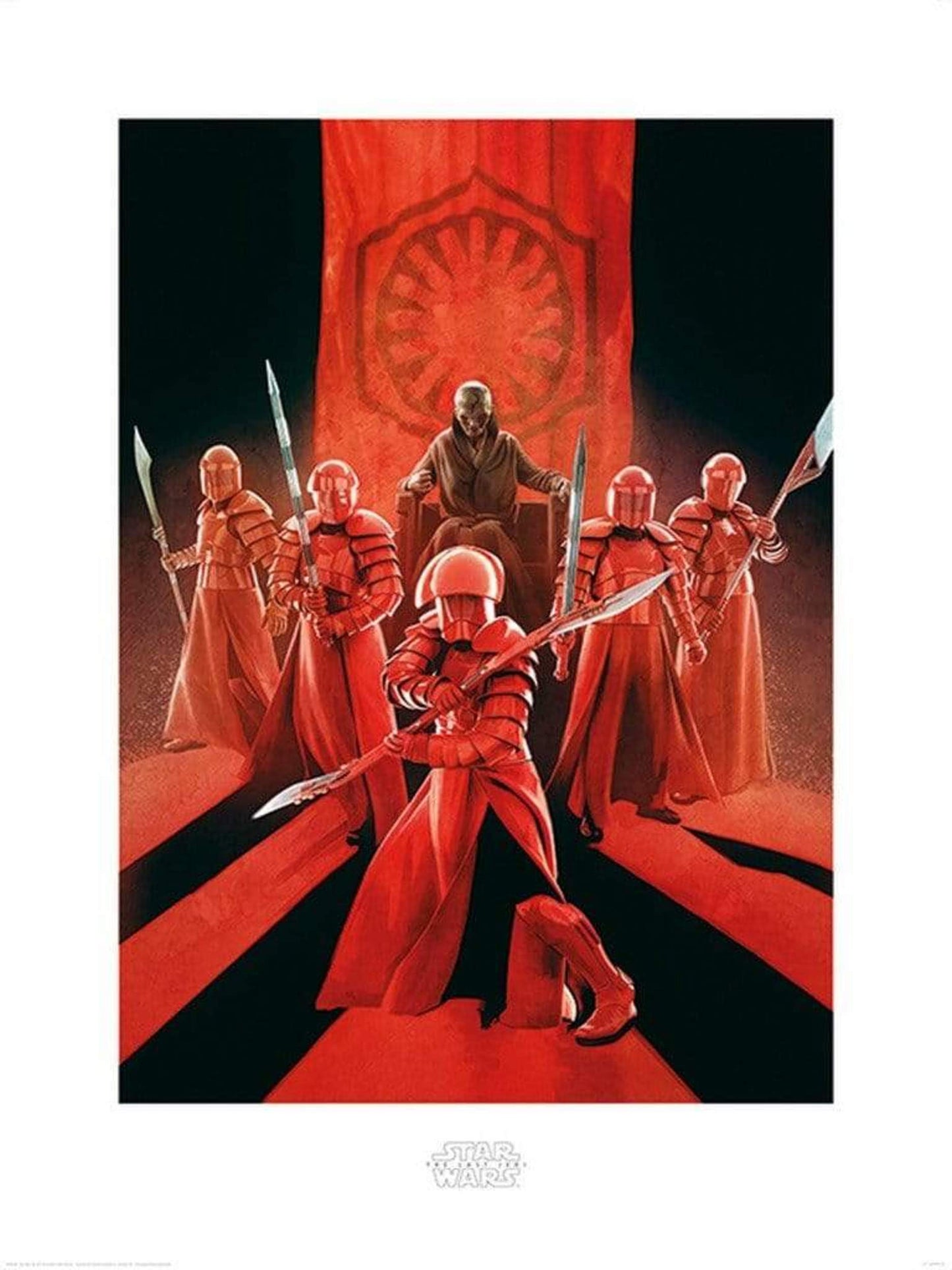 Affiche Art Star Wars The Last Jedi Snoke and Elite Guards 60x80cm