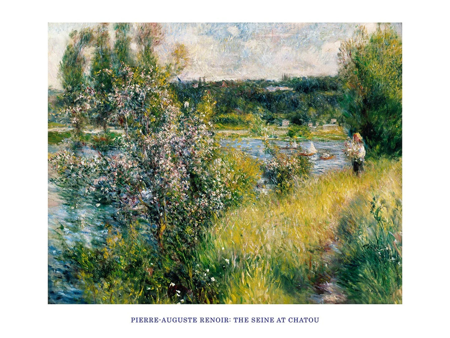 Affiche Art Auguste Renoir - The Seine at Chatou 80x60cm
