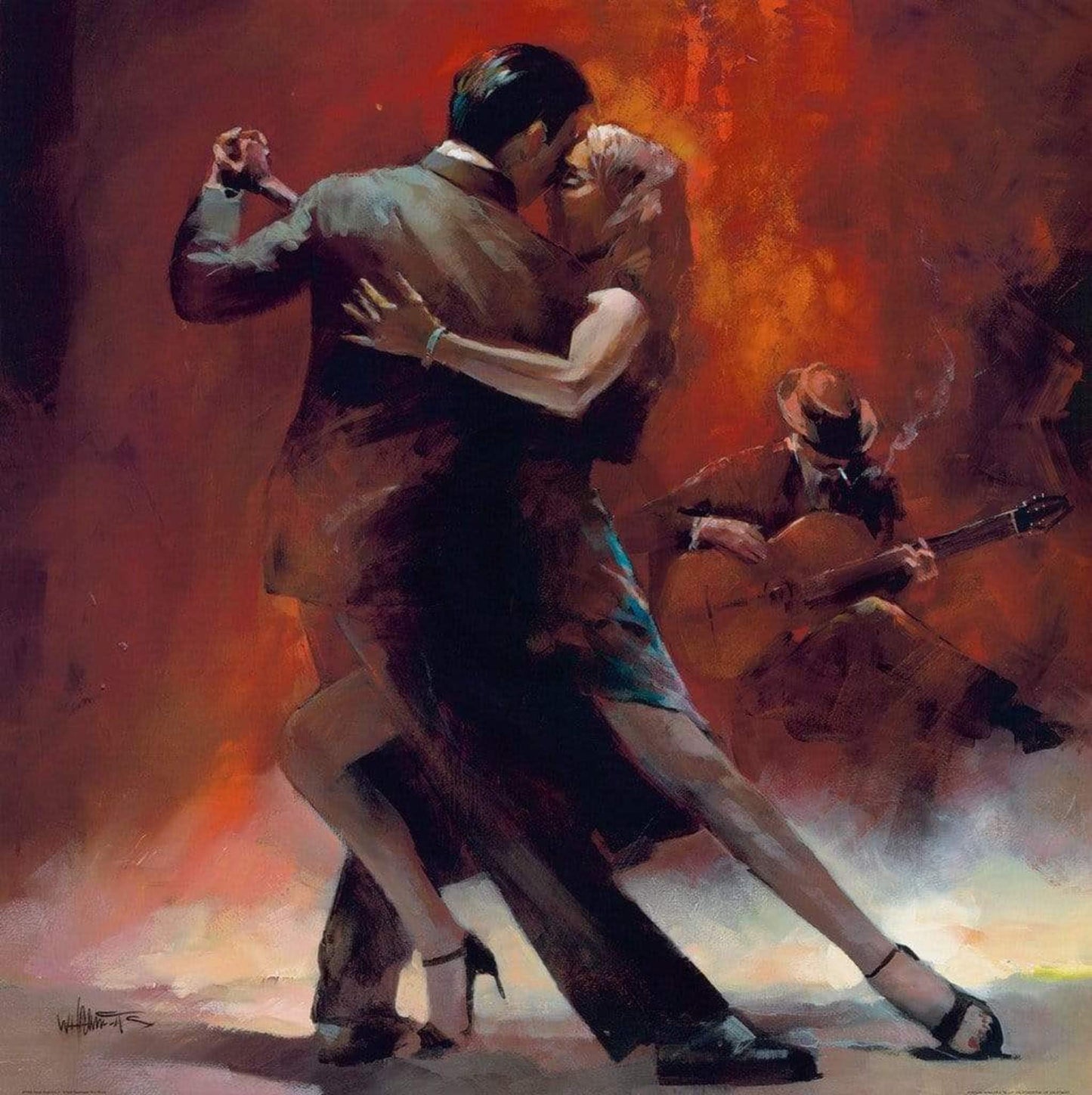 Affiche Art Willem Haenraets - Tango Argentino II 70x70cm