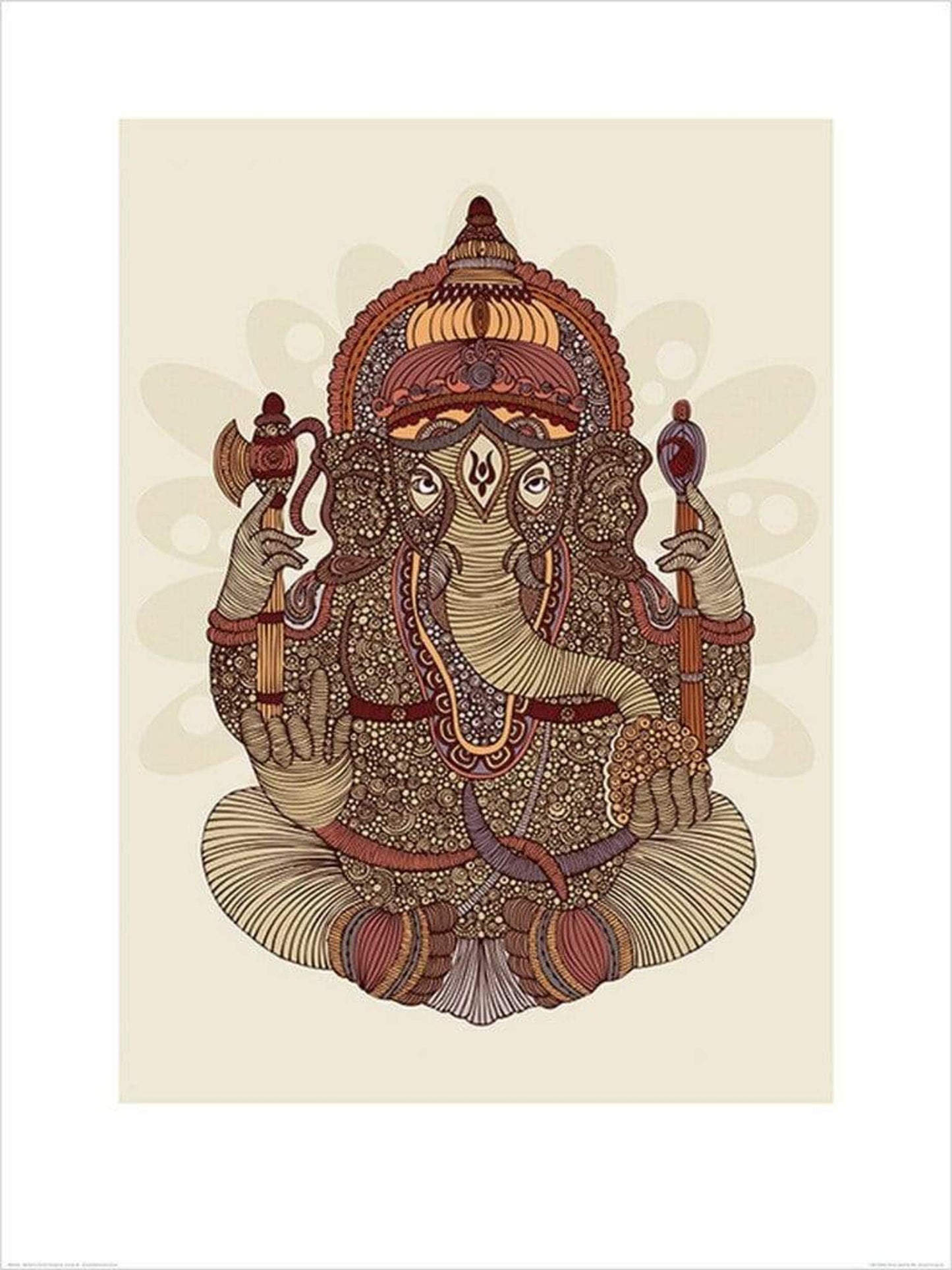 Affiche Art Valentina Ramos - Ganesha 60x80cm
