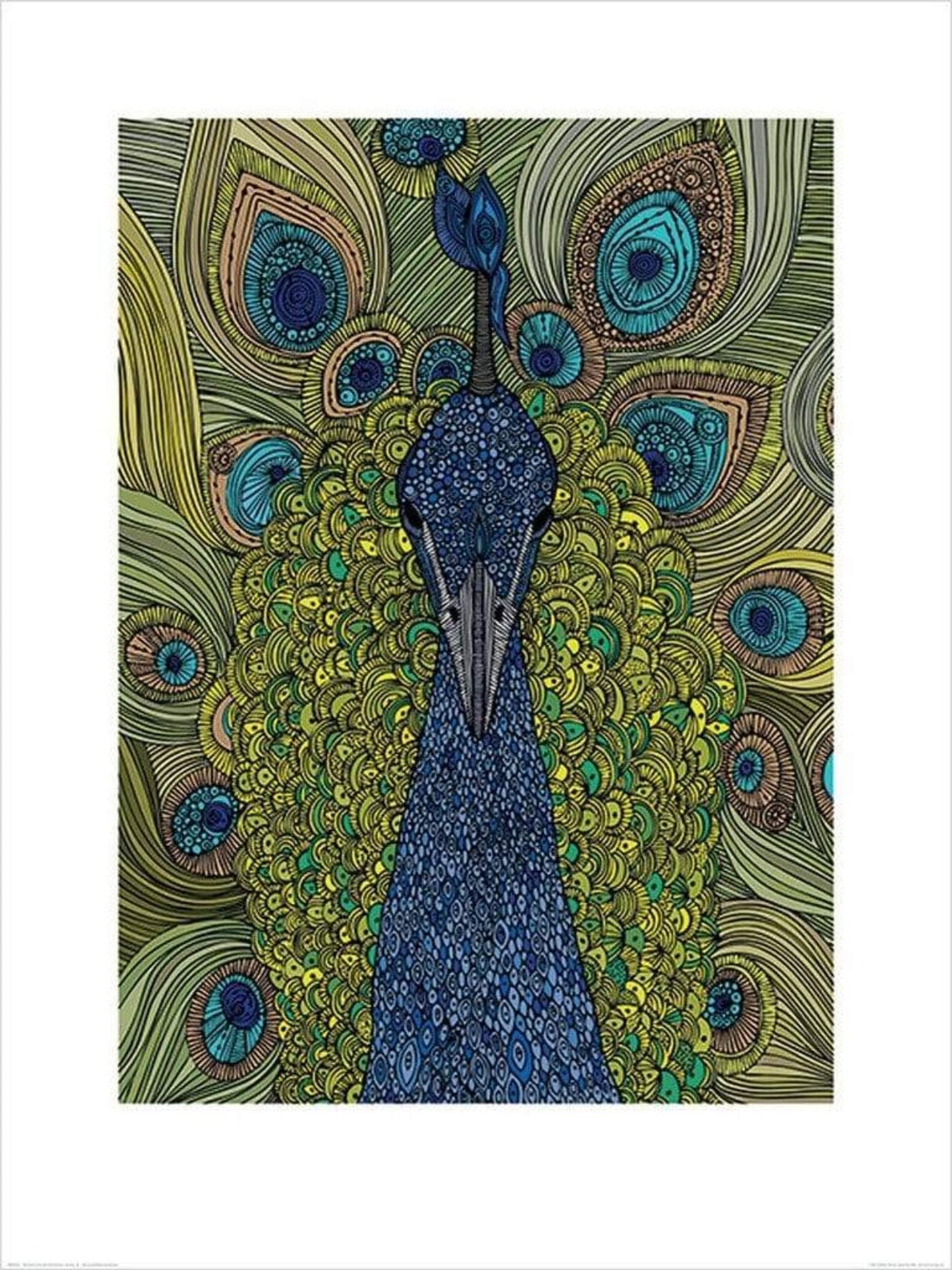 Affiche Art Valentina Ramos - The Peacock 60x80cm