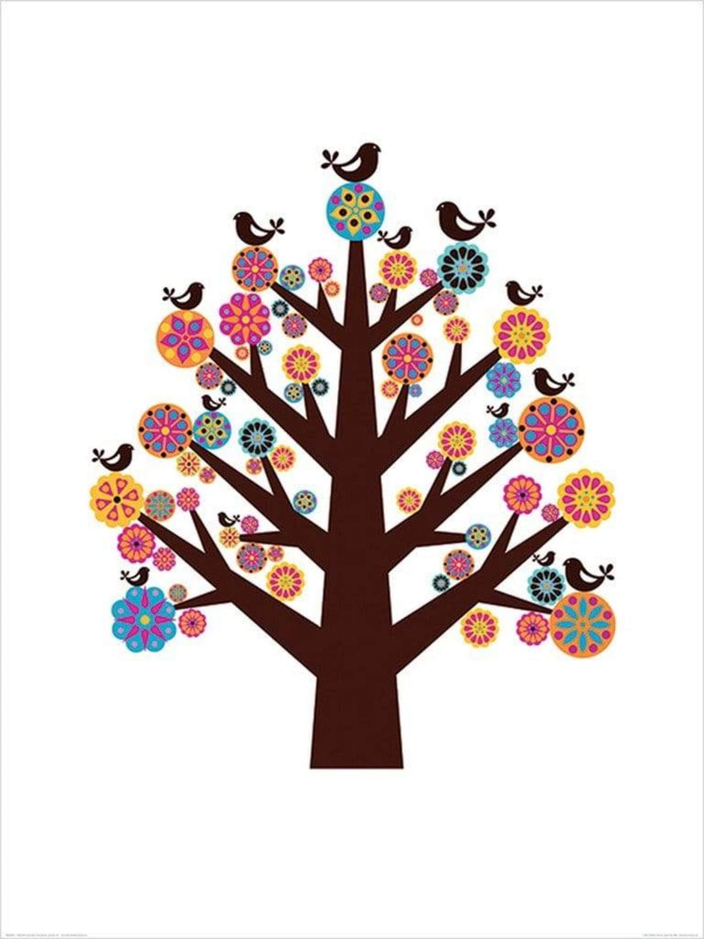 Affiche Art Valentina Ramos - Tree of Flowers 60x80cm