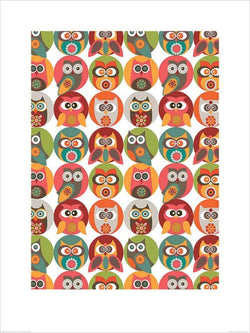 Affiche Art Valentina Ramos - Owls Family 60x80cm