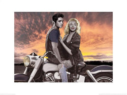 Affiche Art Joshua M Nelson - Sunset Ride 80x60cm