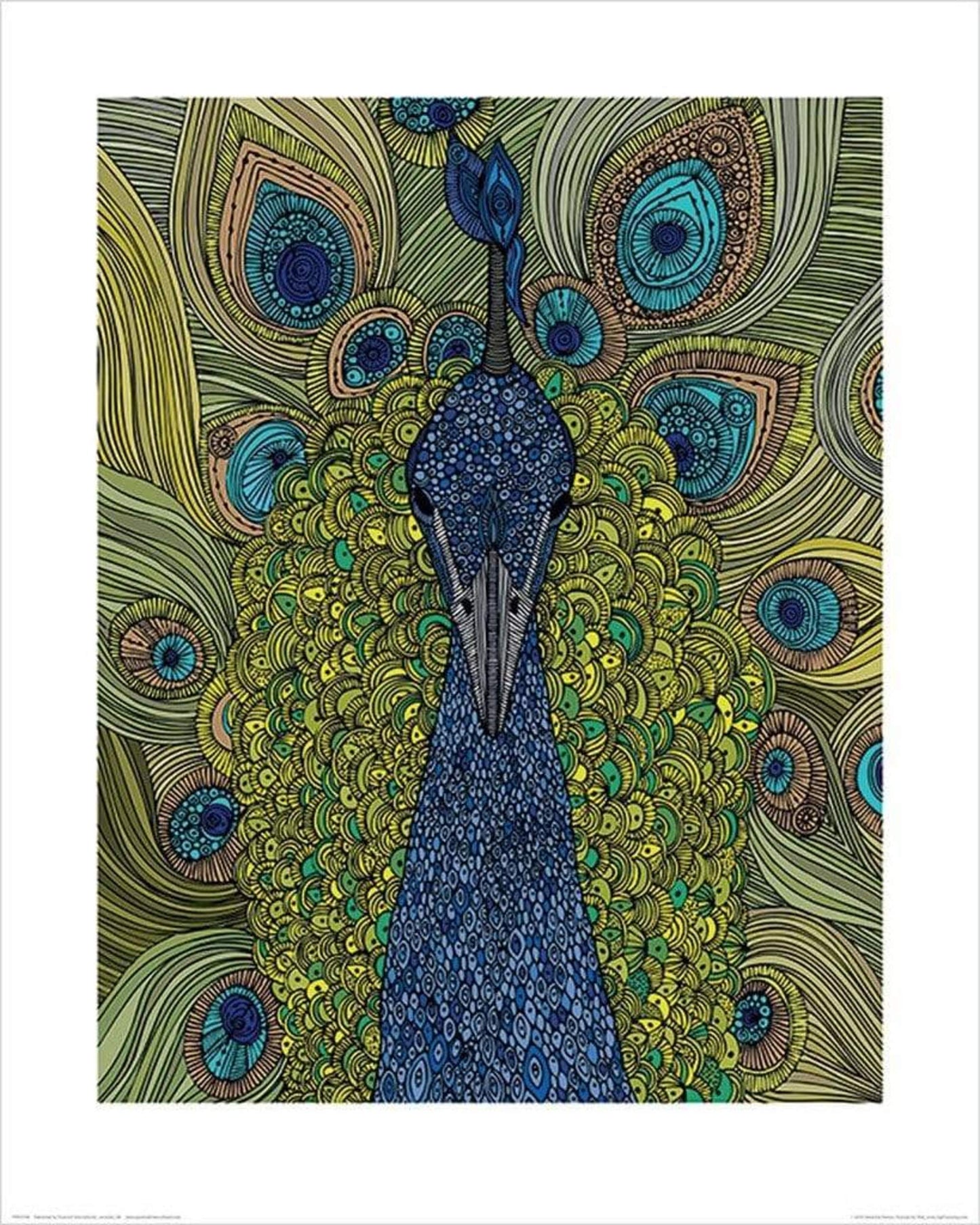 Affiche Art Valentina Ramos - The Peacock 40x50cm