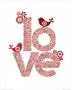 Affiche Art Valentina Ramos - Red Love 40x50cm