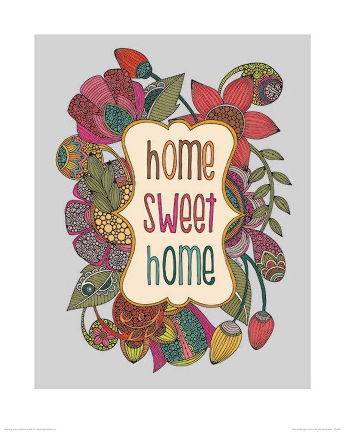 Affiche Art Valentina Ramos - Home Sweet Home 40x50cm