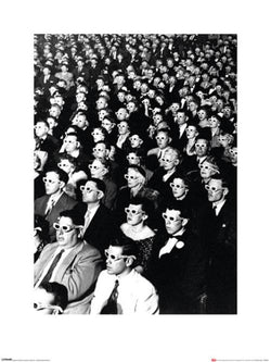 Affiche Art Time Life - 3D Movie Viewers 60x80cm