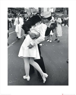 Affiche Art Time Life - War Time Kiss 40x50cm