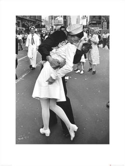 Affiche Art Time Life - War Time Kiss 60x80cm
