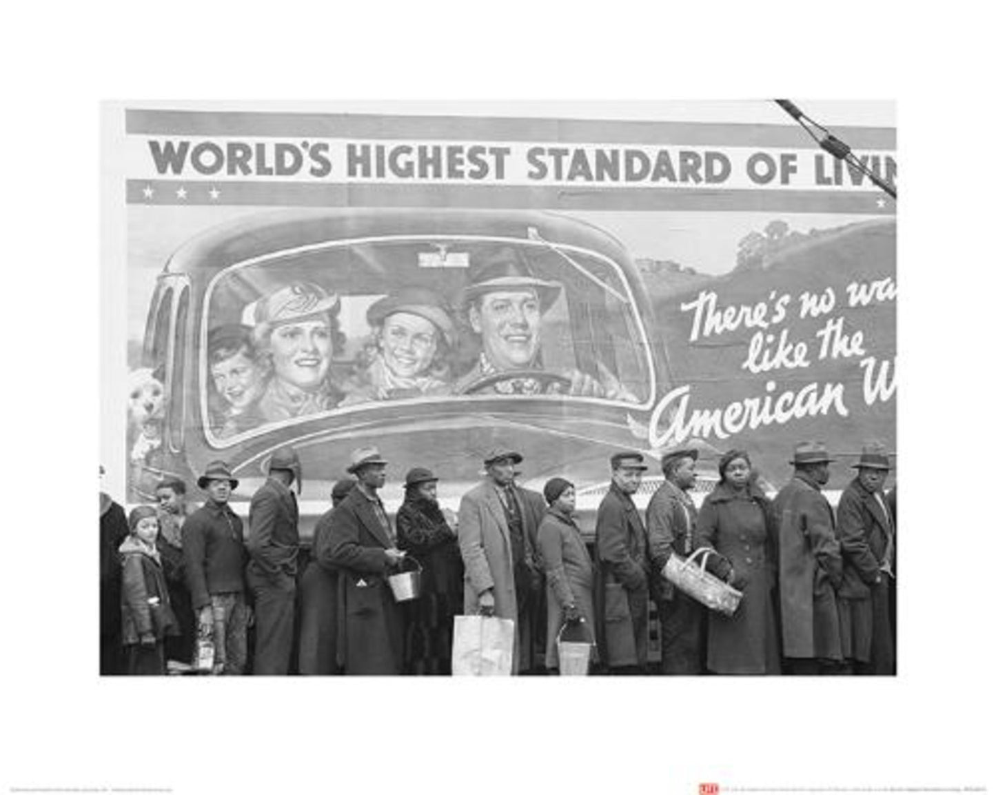 Affiche Art Time Life - World's Highest Standard of Living 40x50cm