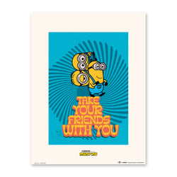 Poster Minions - Take Your Friends - With You 30x40cm