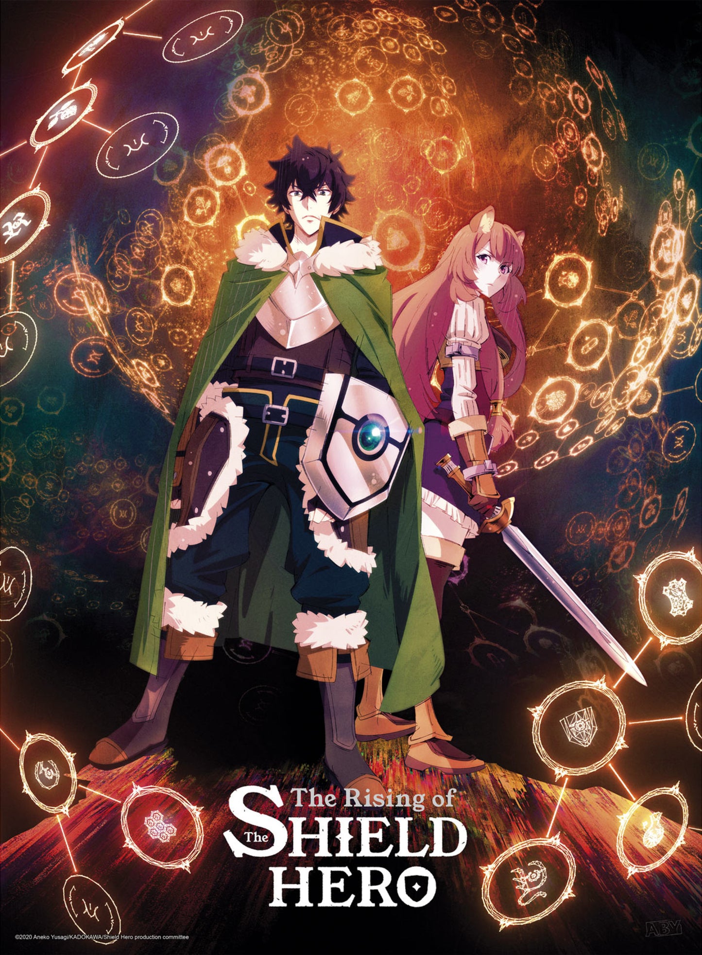 Poster The Shield Hero Naofumi and Raphtalia 38x52cm