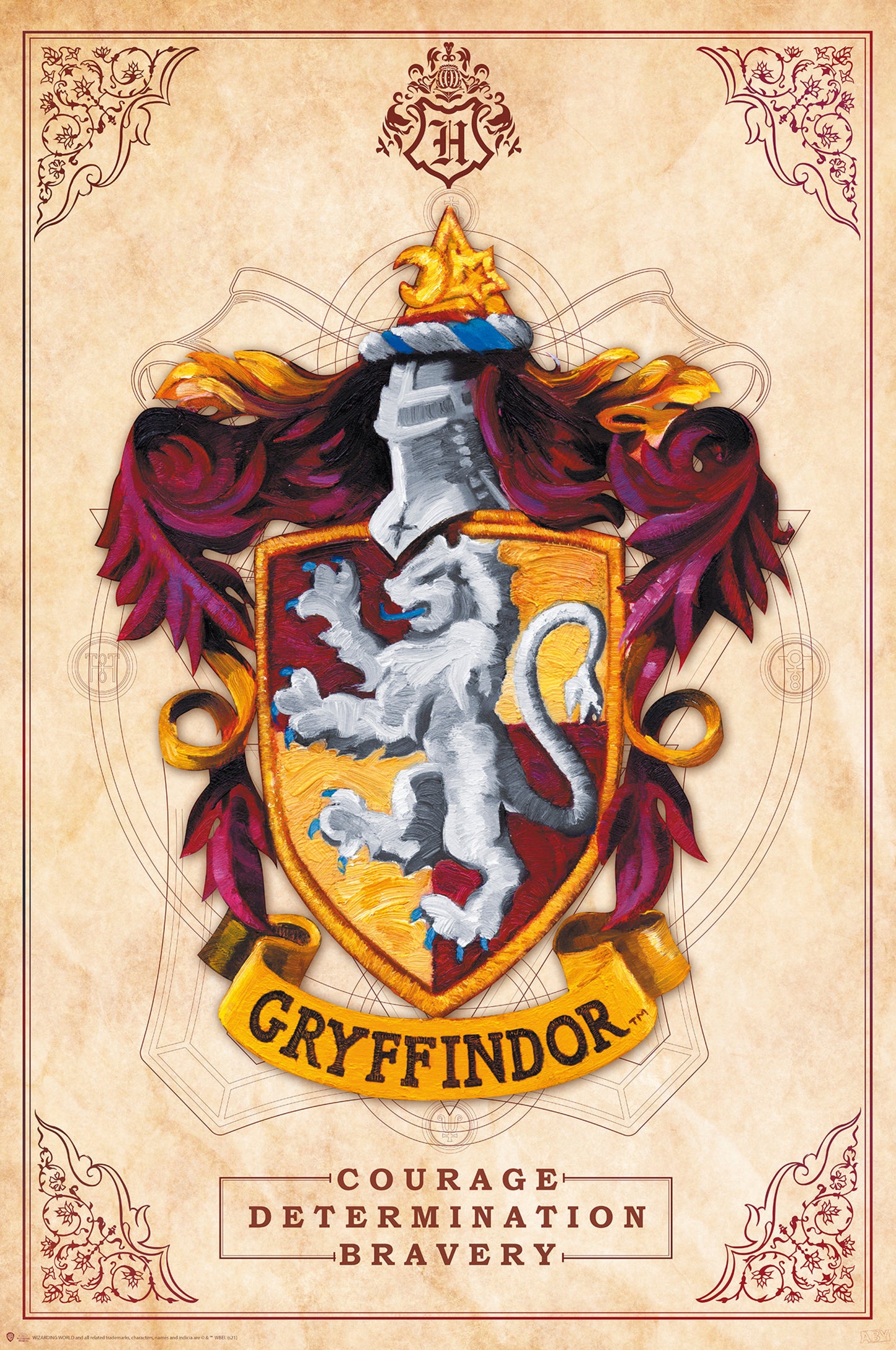 Poster Harry Potter - Gryffindor 61x91,5cm