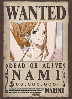 Poster One Piece - Wanted Nami 38x52cm