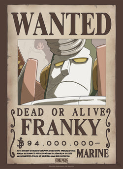 Poster One Piece - Wanted Franky 38x52cm