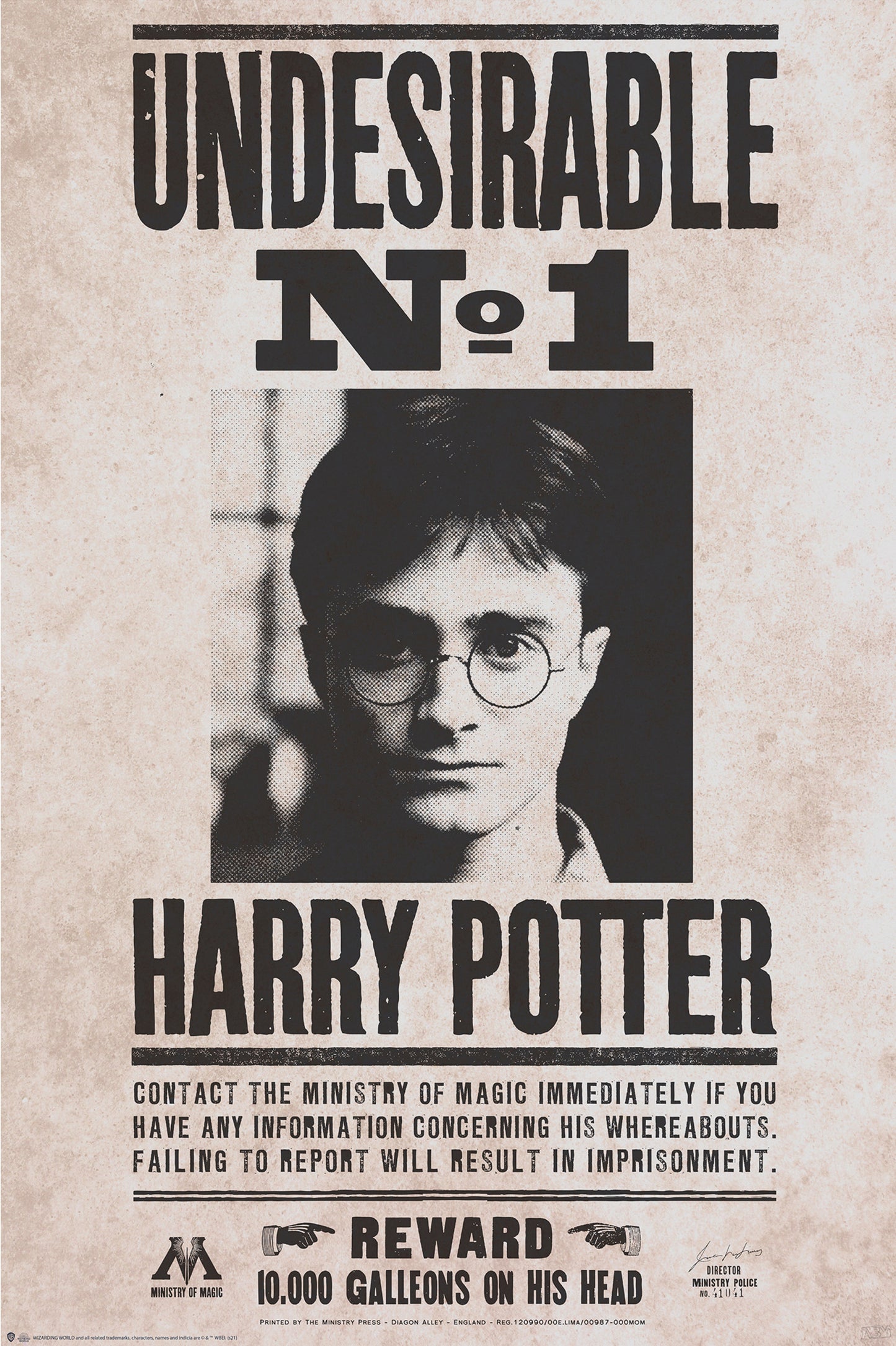 Poster Harry Potter - Undesirable nr. I 61x91,5cm