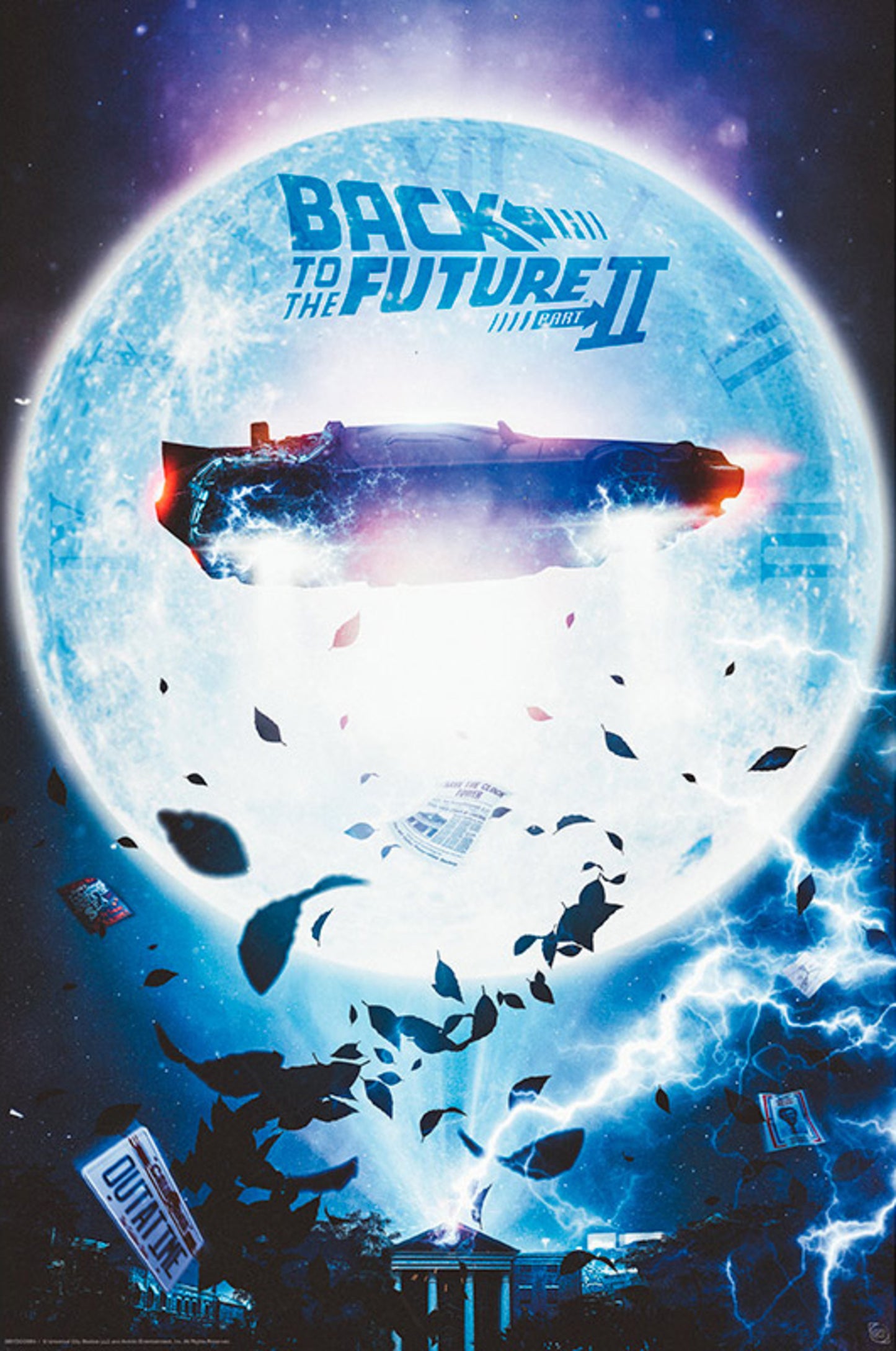 Poster Back to the Future - Flying Delorean 61x91,5cm