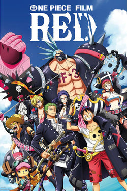 Poster One Piece - Red Full Crew 61x91,5cm