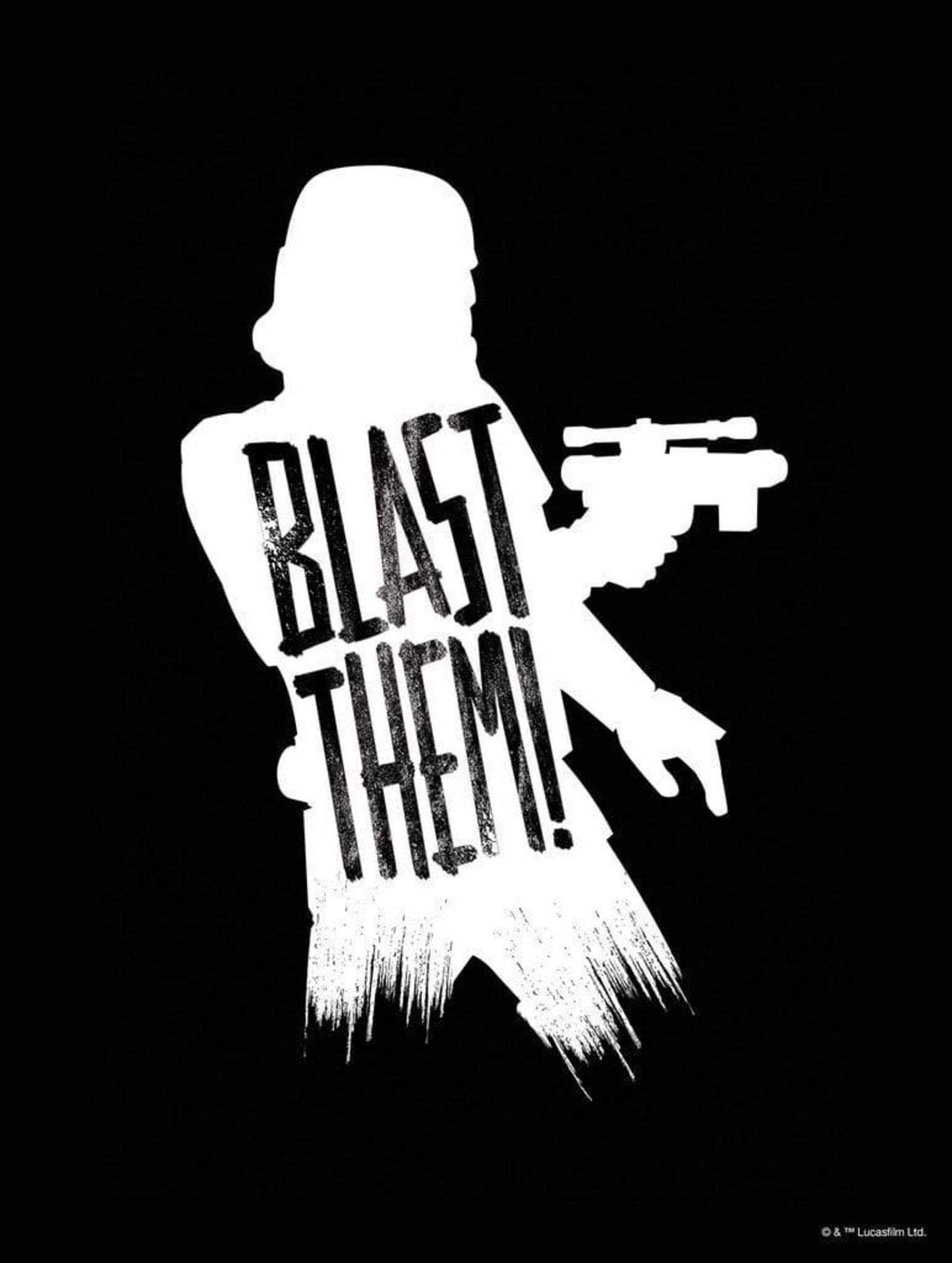 Affiche Art Star Wars - Silhouette Quotes Stormtrooper 30x40cm