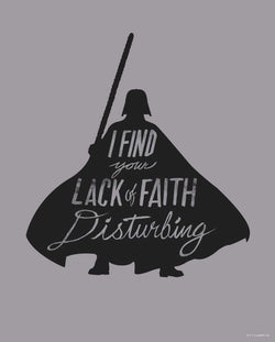 Affiche Art Star Wars - Silhouette Quotes Vader 40x50cm