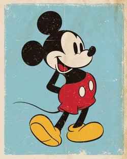 Poster Mickey Mouse - Retro 40x50cm