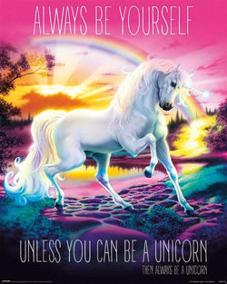 Poster Unicorn Always Be Yourself 40x50cm