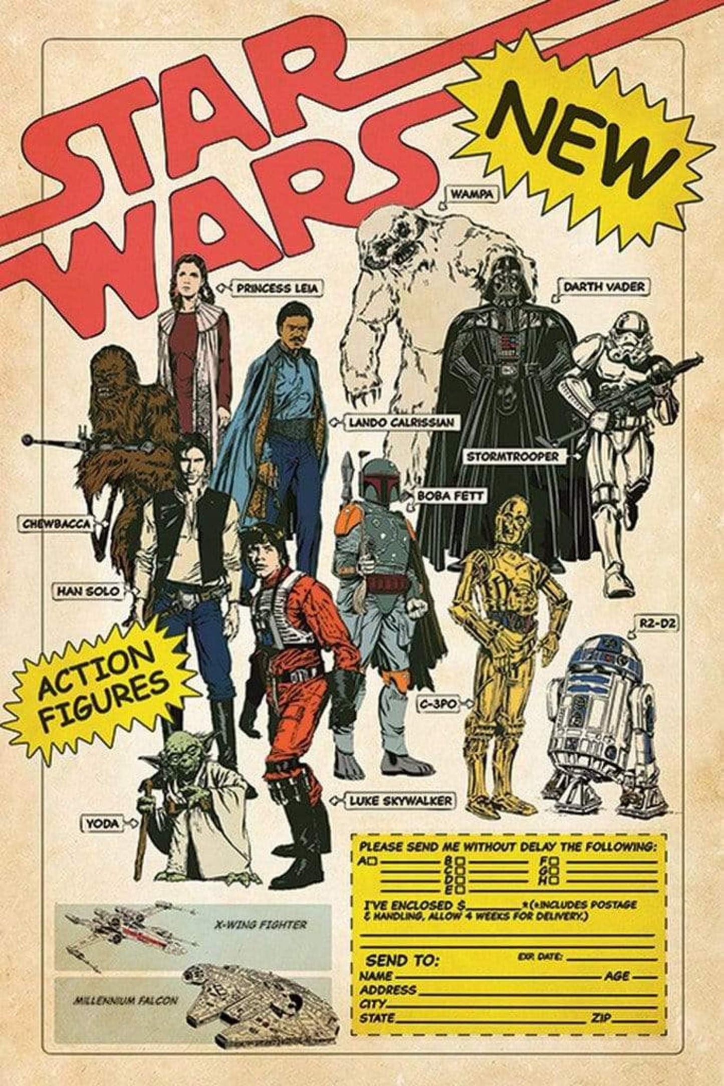 Poster Star Wars - Action Figures 61x91,5cm