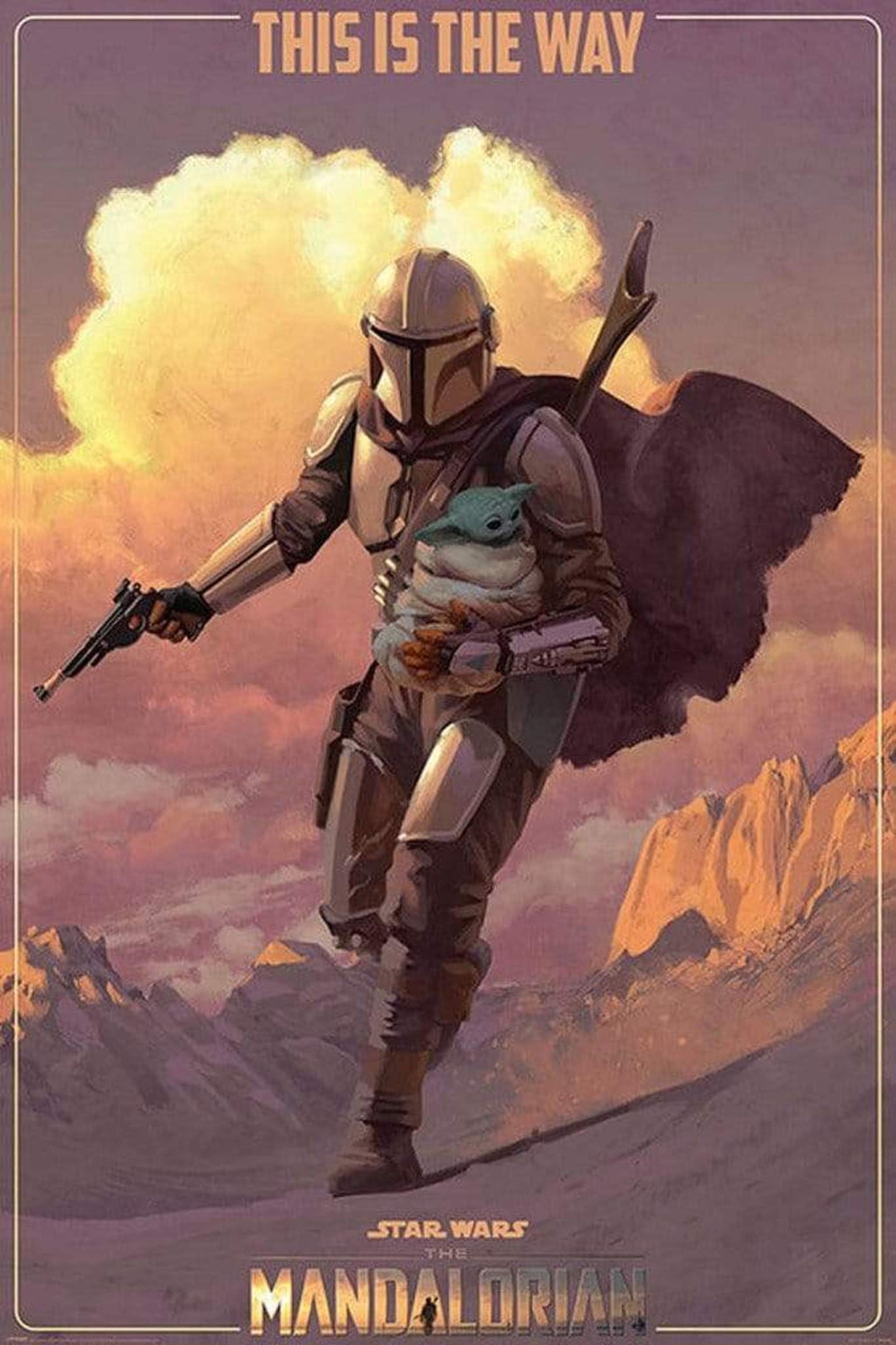 Poster Star Wars - The Mandalorian - On the Run 61x91,5cm
