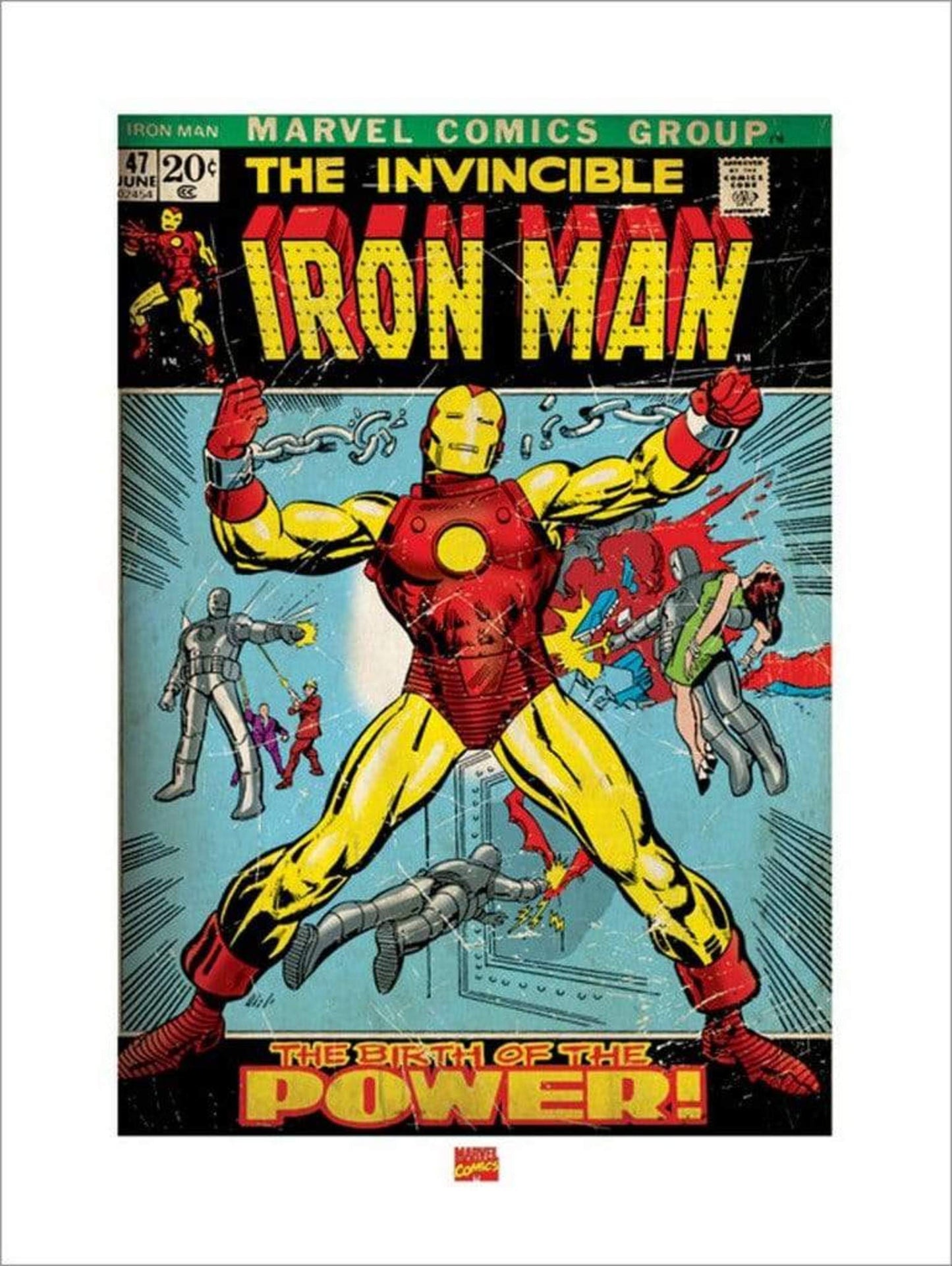 Affiche Art Iron Man - Birth of Power 60x80cm