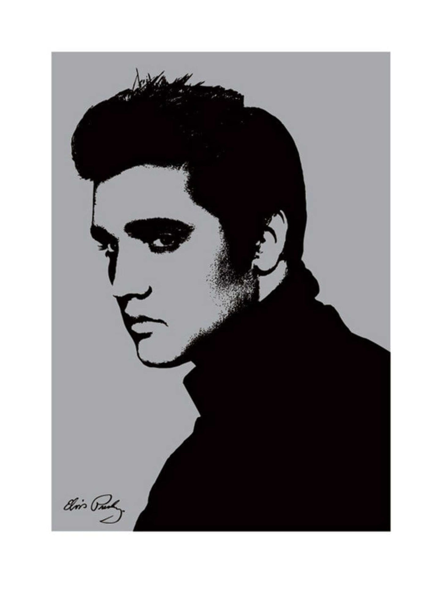 Affiche Art Elvis Presley - Metallic 60x80cm