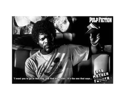 Affiche Art Pulp Fiction - Bad Mother F-ker 80x60cm