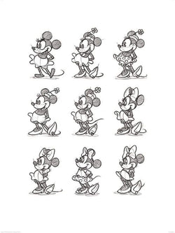 Affiche Art Minnie Mouse - Sketched Multi 60x80cm
