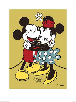 Affiche Art Mickey and Minnie Mouse - True Love 60x80cm