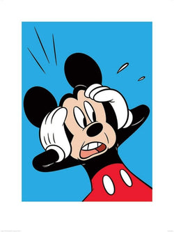 Affiche Art Mickey Mouse - Shocked 60x80cm