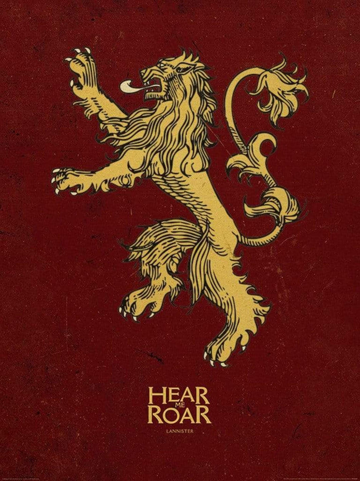 Affiche Art Game of Thrones - Lannister 60x80cm