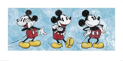 Affiche Art Mickey Mouse - Squeaky Chic Triptych 100x50cm